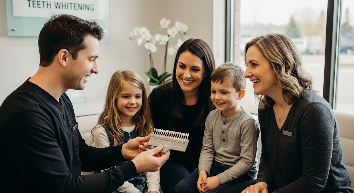teeth whitening dentist consultation