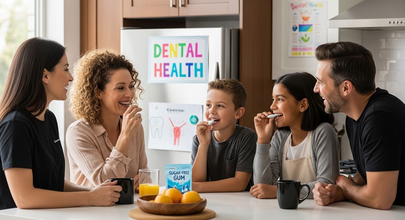 chewing gum family dental health