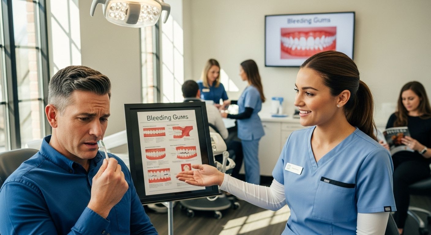 bleeding gums dentist