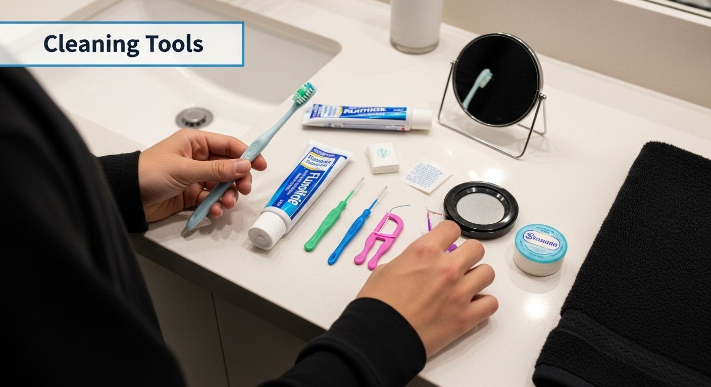 braces cleaning tools demonstration