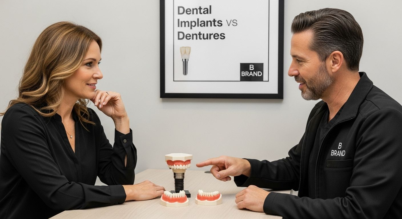 Dental implants vs dentures comparison