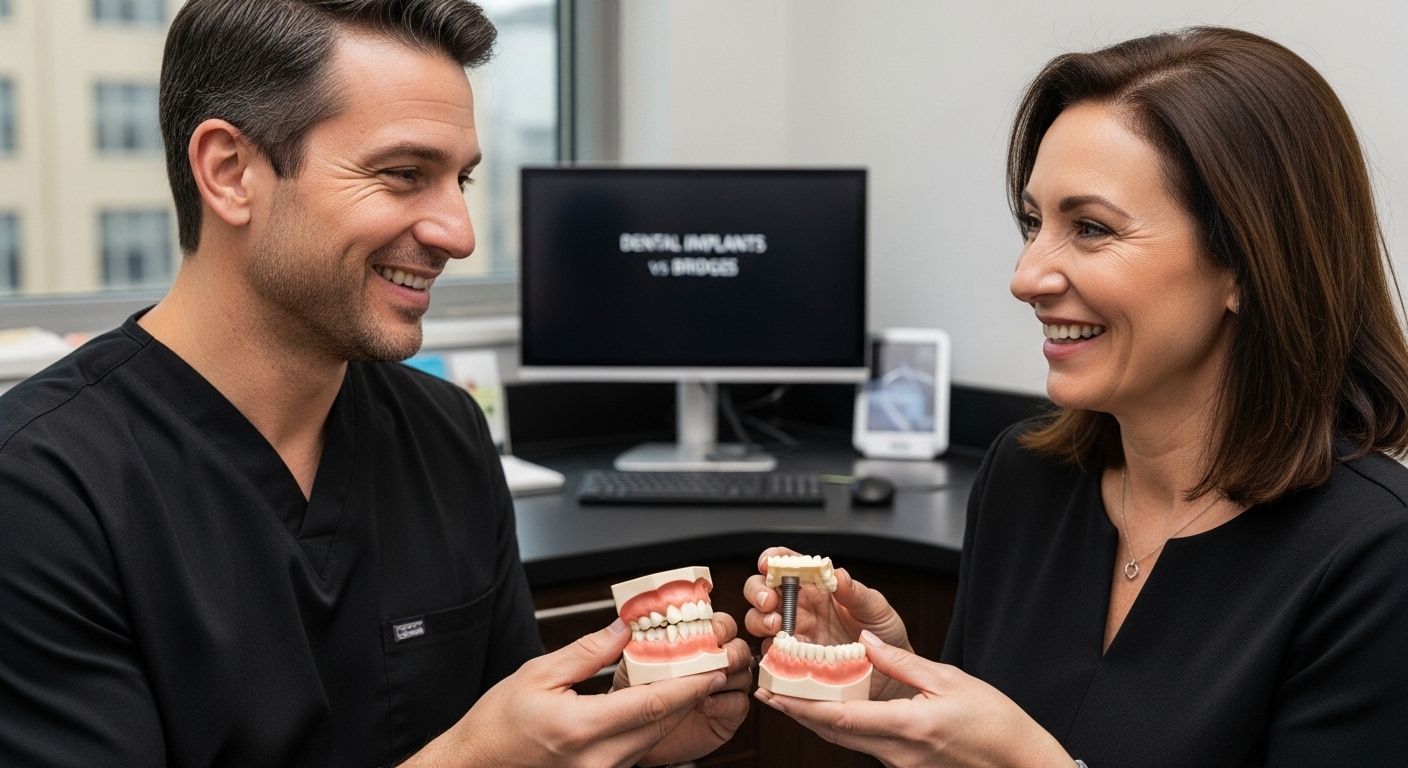 dental implants vs bridges