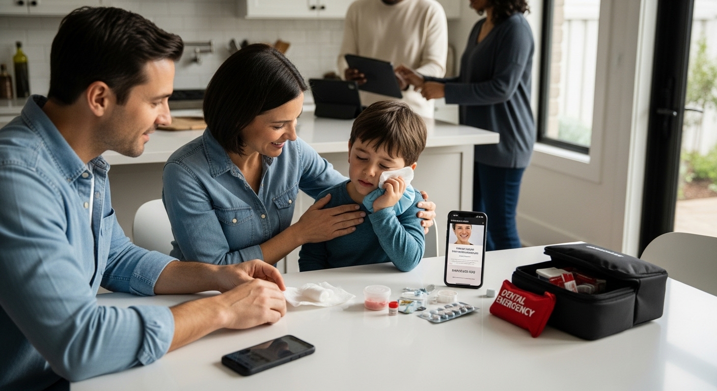family dental emergency, dental care kit, first aid