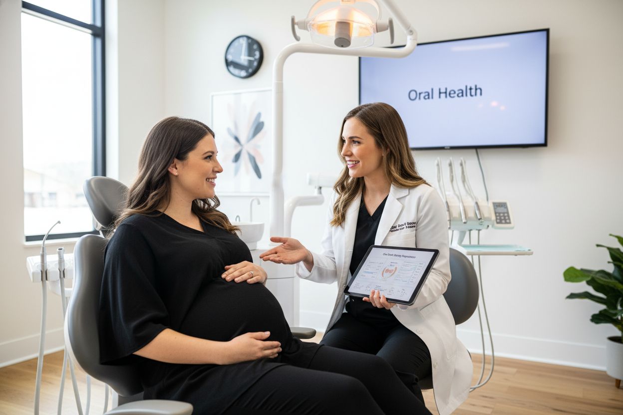 pregnant woman dentist