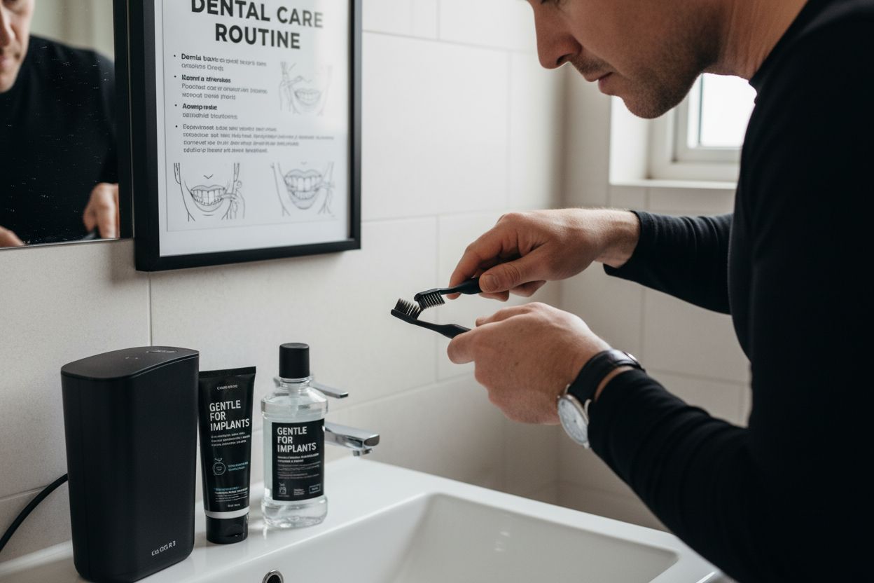 dental implant care routine