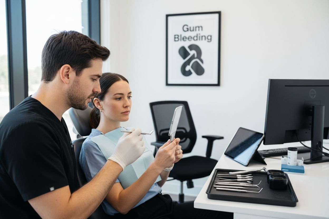 gum bleeding dental exam