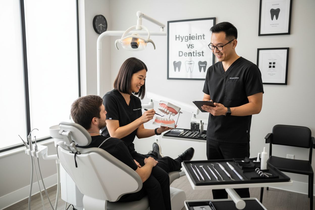 dental hygienist dentist