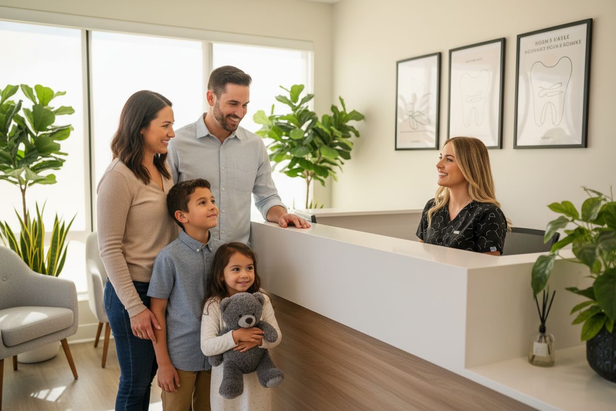comfortable family dental visit
